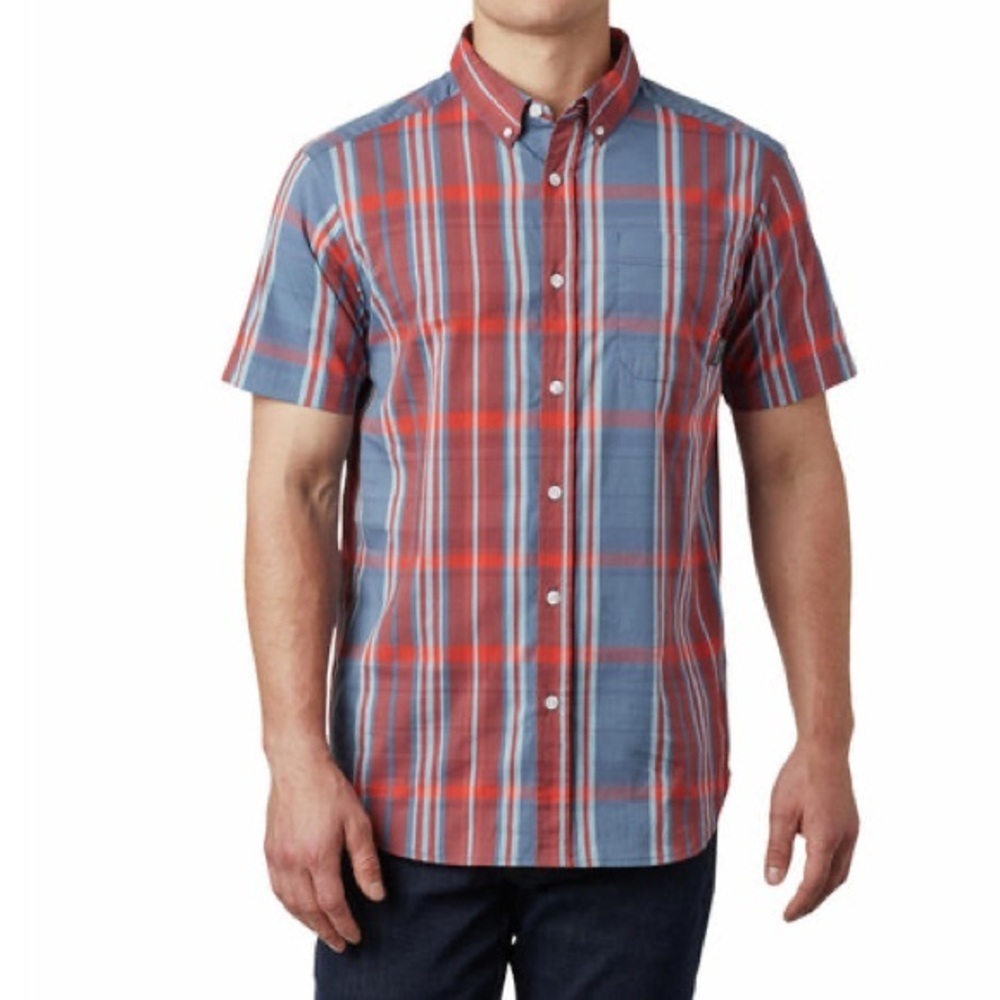 2/49$ Men’s COLUMBIA Rapid Rivers II Short Sleeve PLAID Shirt‎ size small
